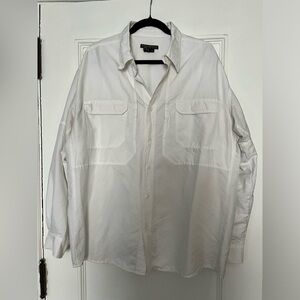 Royal Robbins Outdoor Travel Clothing White Button Down - XL
